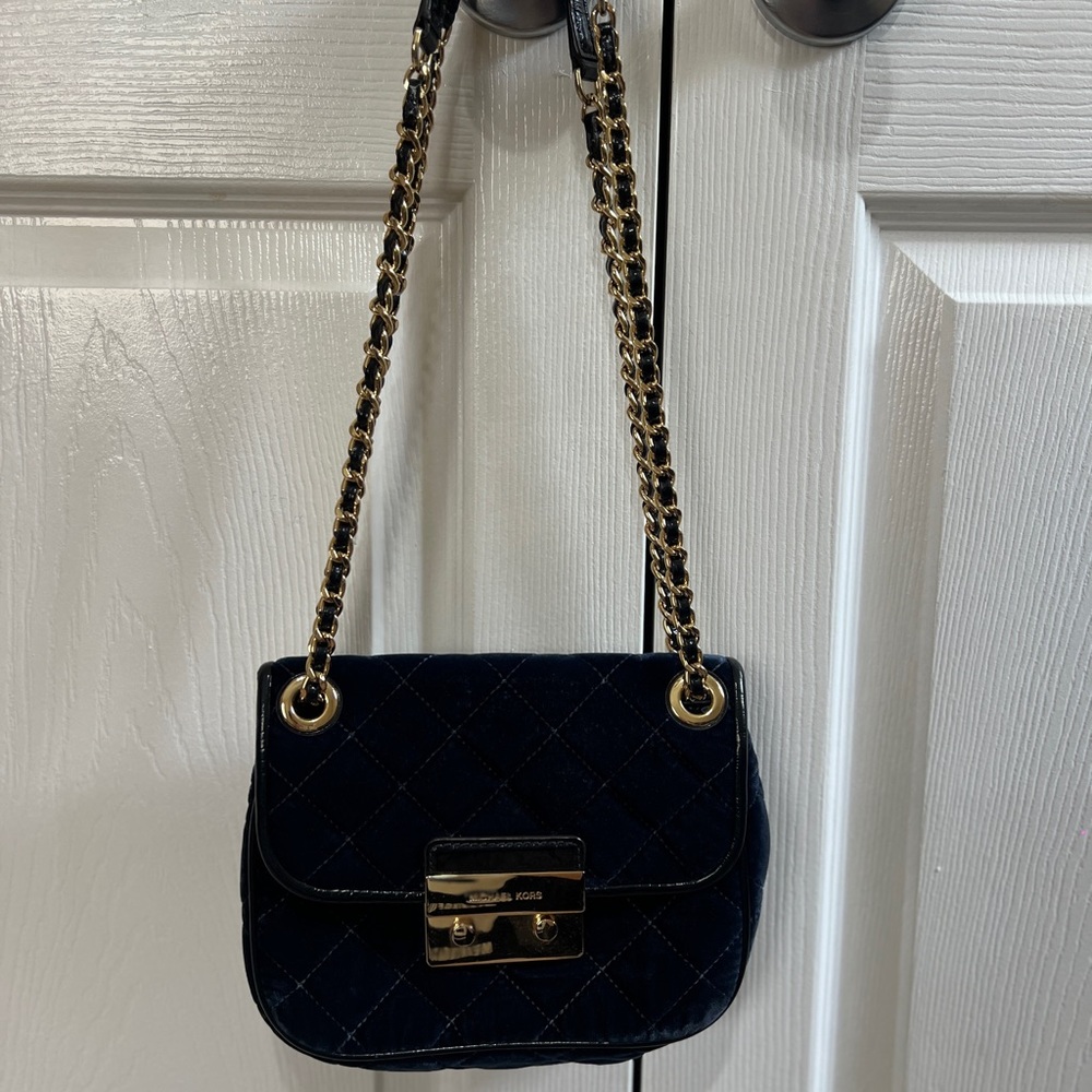 Michael Kors Black Quilted Chain Shoulder Bag